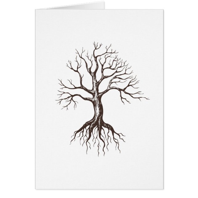 Cartão Árvore nua (Frente)