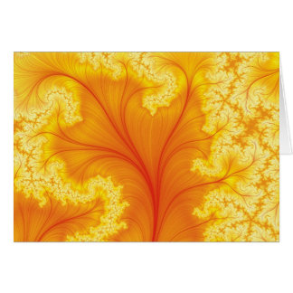 Cartão Árvore vermelha do fractal