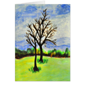 Cartão Árvores de noz-pecã do Wintering em Geórgia