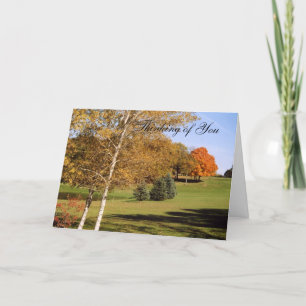 Cartão árvores de outono2TOY