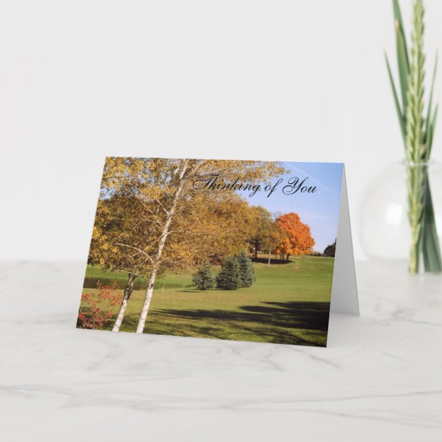 Cartão árvores de outono2TOY (Frente)