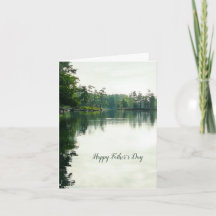 Árvores do lago natureza verde Feliz Dia de os pai