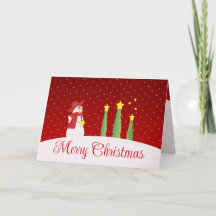 Árvores E Estrelas Snowman