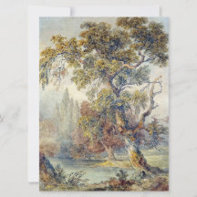 Árvores e Pond (por John Ruskin)