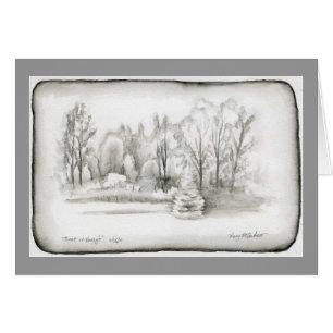 Cartão "Árvores em Nancy "