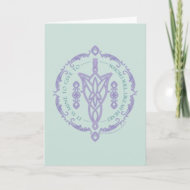 Cartão ARWEN™ Evenstar Gráfico de Citação (Frente)