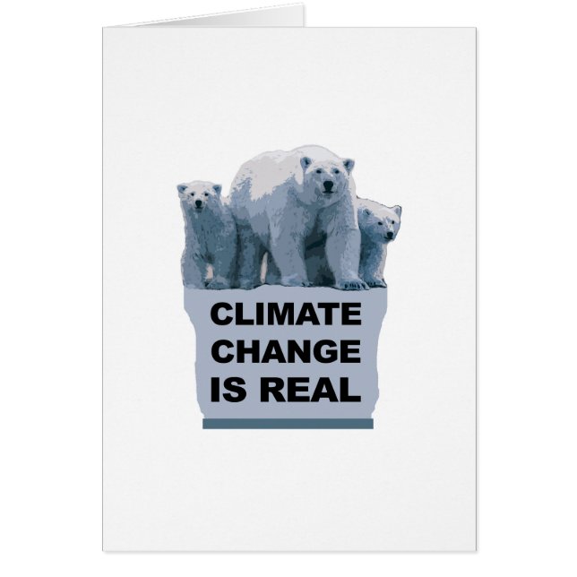 CARTÃO AS ALTERAÇÕES CLIMÁTICAS SÃO REAIS (Frente)