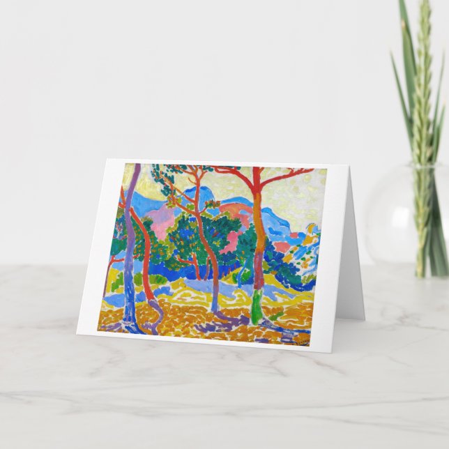Cartão As Árvores | Andre Derain | (Frente)