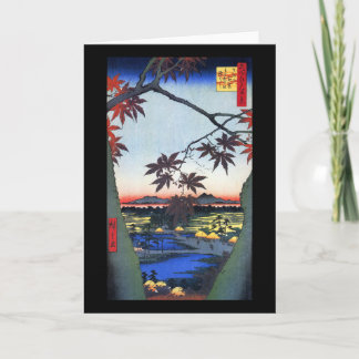 Cartão As Árvores Mapeadas - Ando Hiroshige