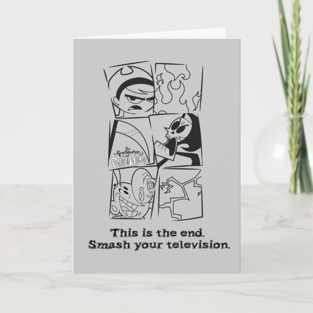 Cartão As Aventuras Grim de Billy & Mandy - O Fim (Frente)