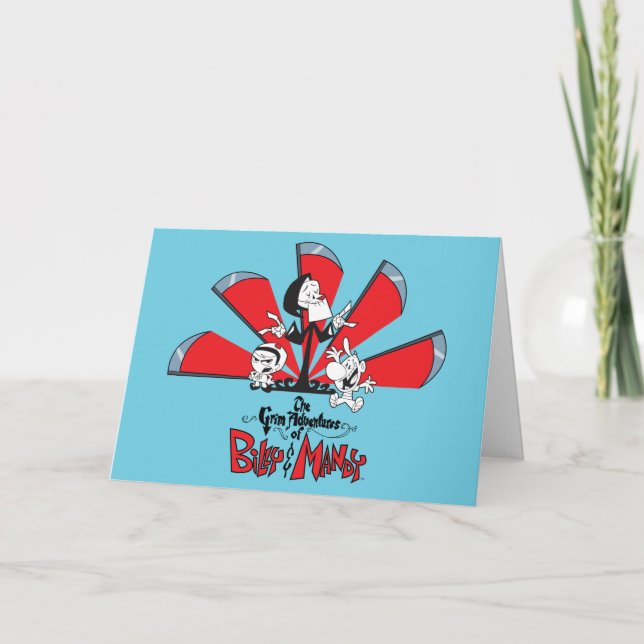 Cartão As Aventuras Negras da Arte Billy & Mandy Scythes (Frente)