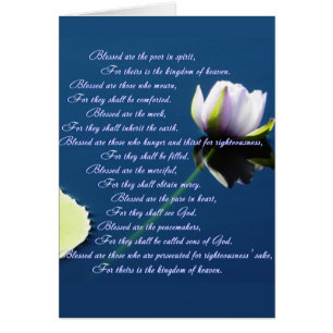 Cartão As Beatitudes