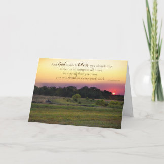 Cartão As bênçãos do deus