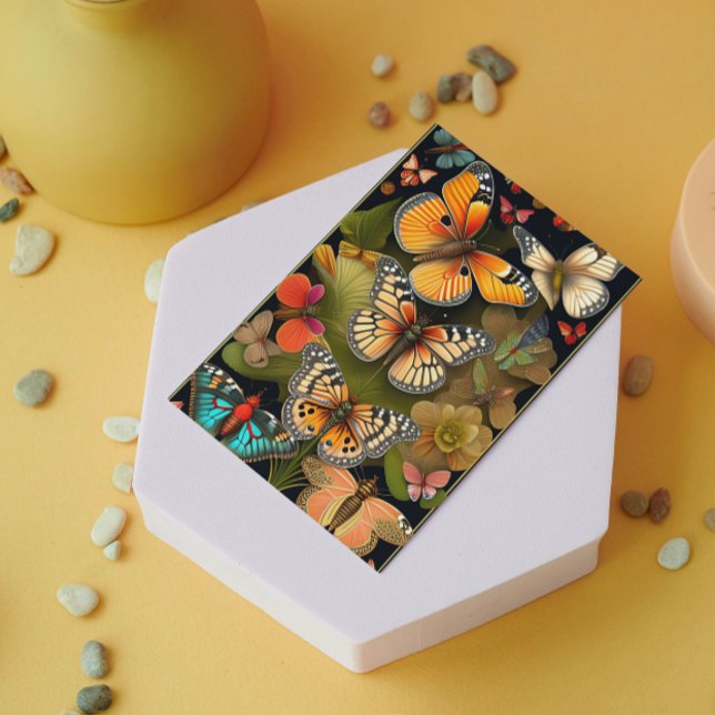 Cartão As Borboletas | Saudação moderna Haeckel (Criador carregado)