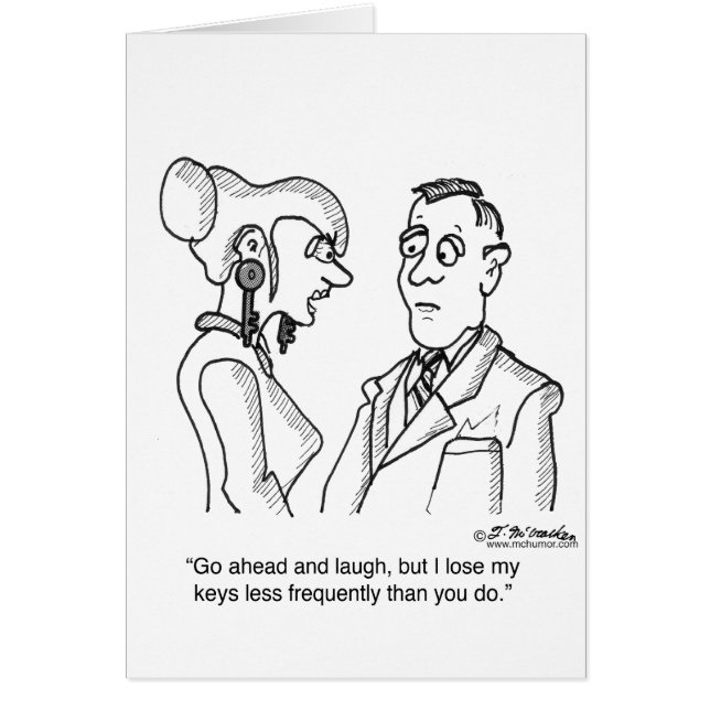 Cartão As chaves são brincos (Frente)