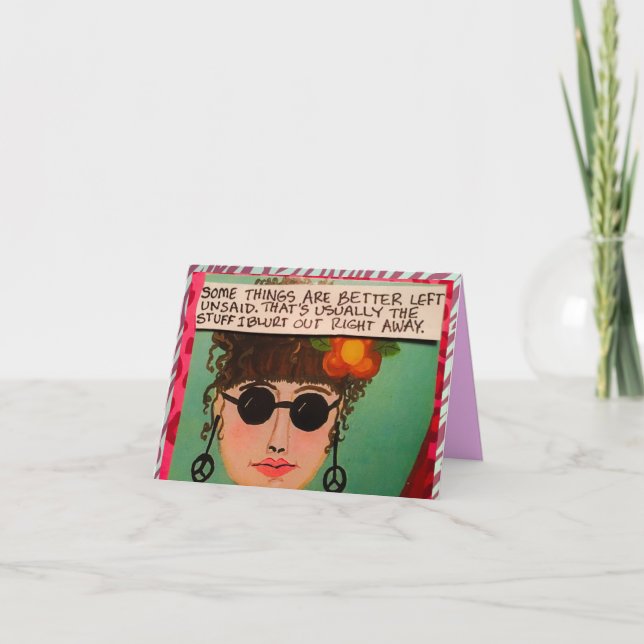 CARTÃO AS COISAS DE NOTECARD-SOME SÃO DEIXADAS MELHOR (Frente)