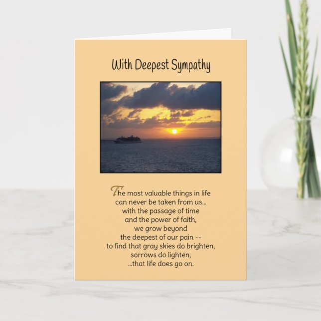 Cartão As coisas mais valiosas...simpatia (Frente)