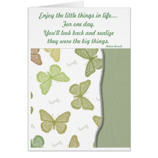 Cartão As coisas pequenas
