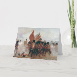 Cartão As cores: avanço das Guardas escocesas