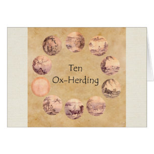 Cartão As Dez Imagens Oxherdantes