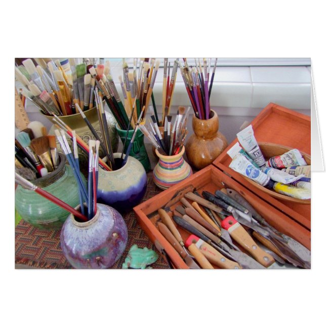 Cartão As fontes do pintor (Frente Horizontal)