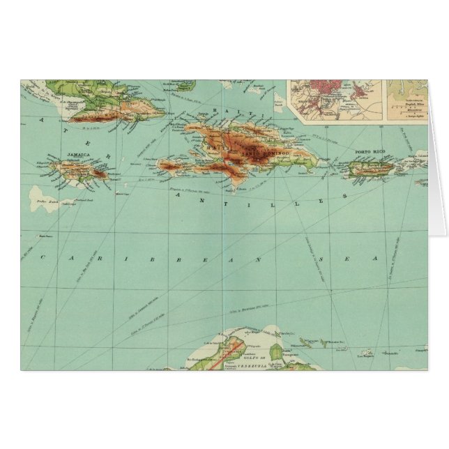 Cartão As Índias Ocidentais 2 (Frente Horizontal)