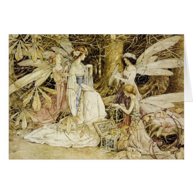 Cartão "As Joias das Fadas" (Frente Horizontal)