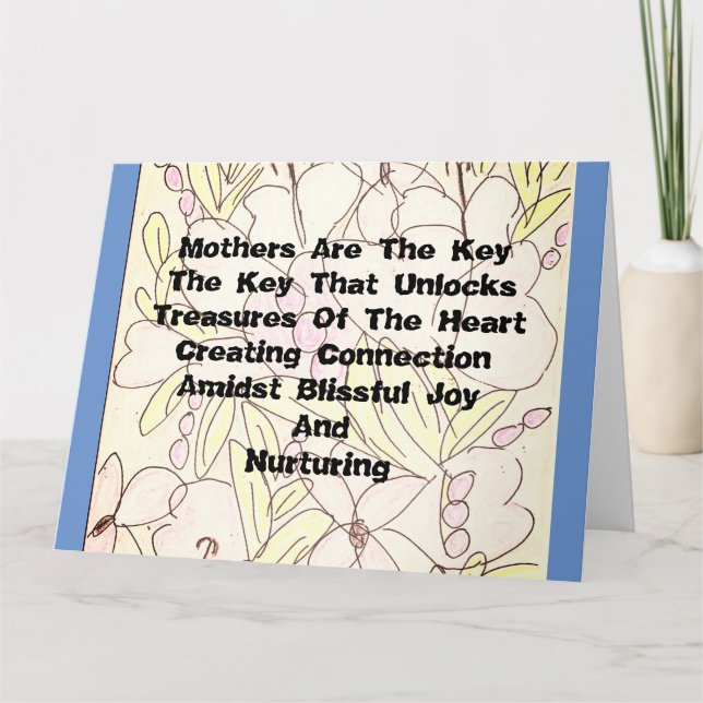 Cartão As Mães São A Chave (Frente)