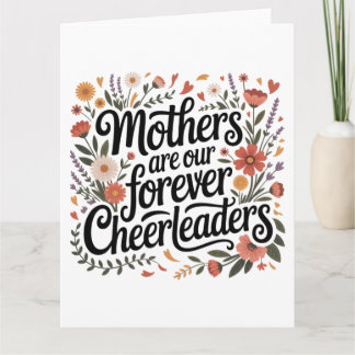 Cartão As mães são as nossas eternas porristas