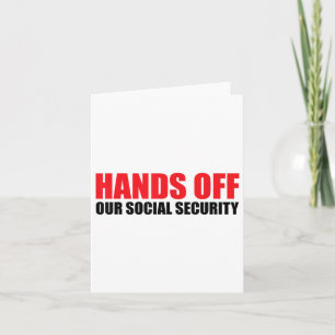 Cartão As Mãos Da Nossa Segurança Social Protegem O Nosso