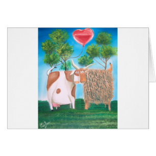 CARTÃO AS MONTANHAS ACOBARDAM A PINTURA DO CORAÇÃO DO