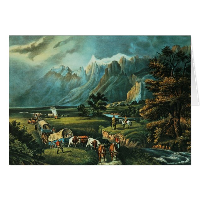 Cartão As montanhas rochosas (Frente Horizontal)