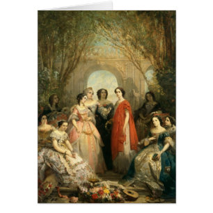 Cartão As mulheres do Comedie Francaise