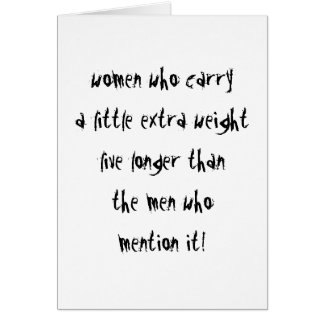 Cartão As mulheres vivem mais por muito tempo