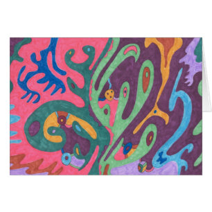 Cartão "As One" Abstrato Art