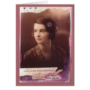 Cartão As pastilha derramam Chocolat