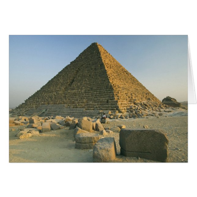 Cartão As Pirâmides de Giza, que são quase 5000 2 (Frente Horizontal)