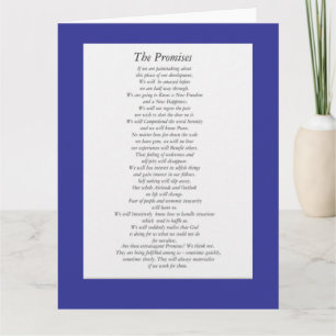 Cartão As Promessas do AA (folha de papel)