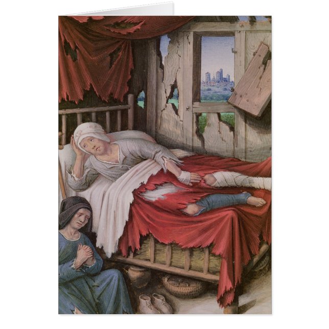 Cartão As quatro condições da sociedade: Pobreza (Frente)