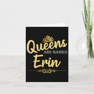 Cartão As Rainhas São Chamadas Erin Personalizado De Aniv