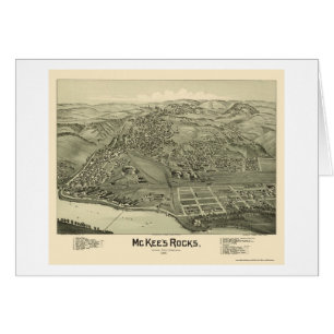 Cartão As rochas de McKee, mapa panorâmico do PA - 1901