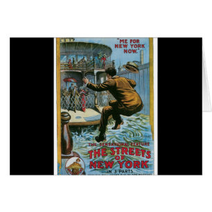 Cartão "As ruas de New York "