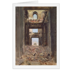 Cartão As ruínas do Tuileries, 1871