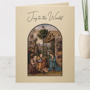 Cartão As saudações de Natal da Virgem Maria e do Menino 