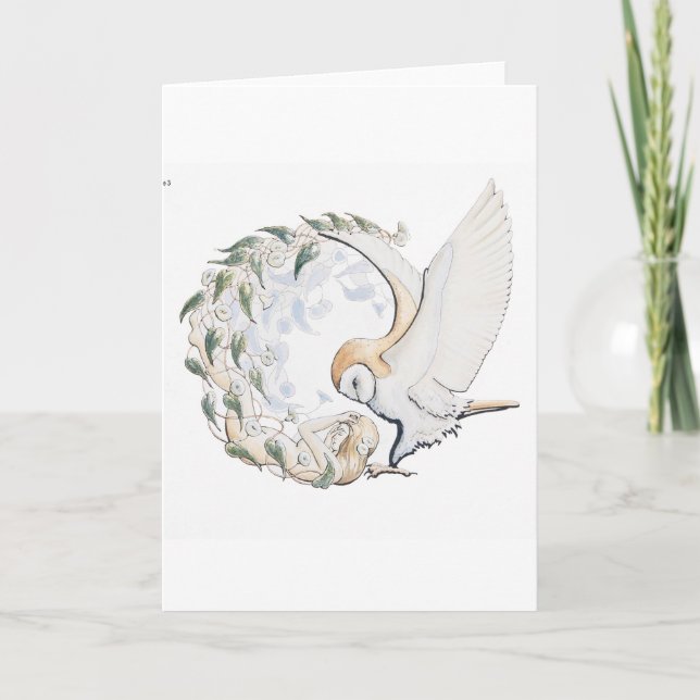 Cartão As transformações de Blodeuwedd (Frente)