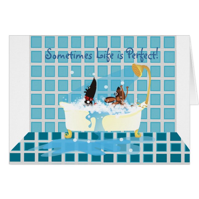 Cartão Às vezes a vida é perfeita! (Frente horizontal)
