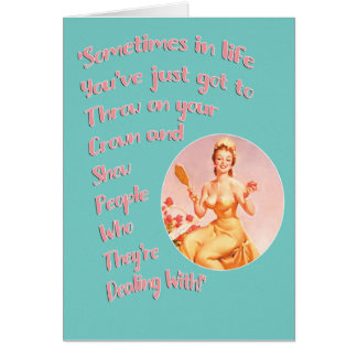 Cartão "Às vezes na vida" .....