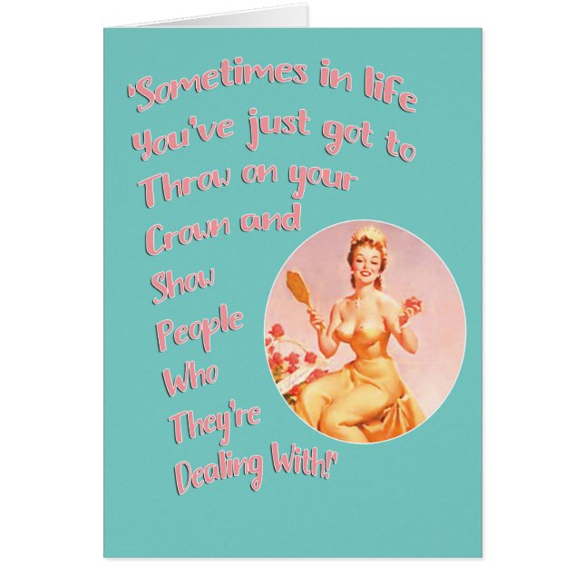 Cartão "Às vezes na vida" ..... (Frente)