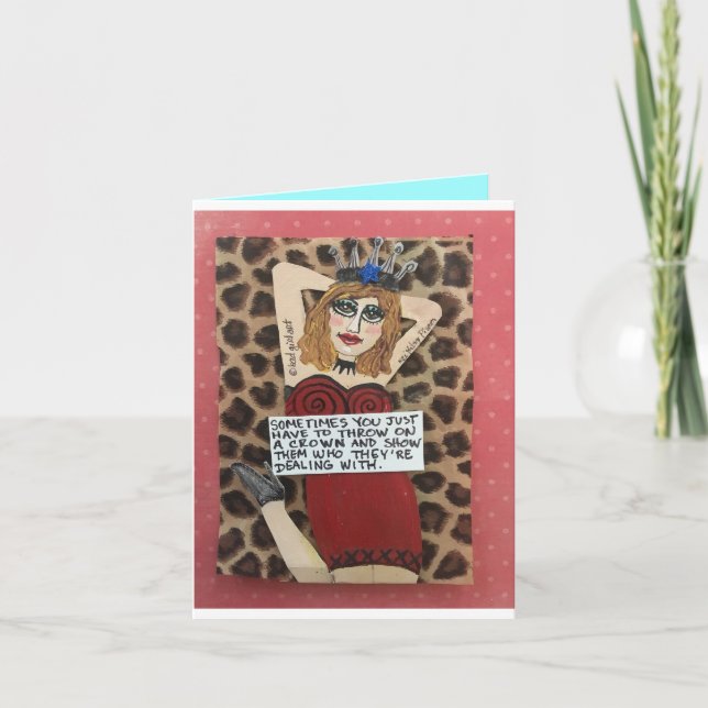 Cartão às vezes, você só precisa (Frente)