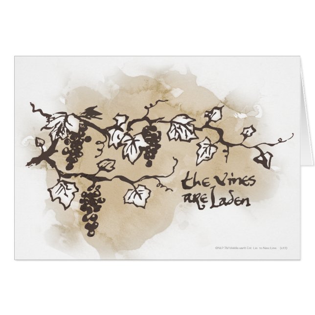 Cartão As Vinhas Estão Em Carga (Frente Horizontal)